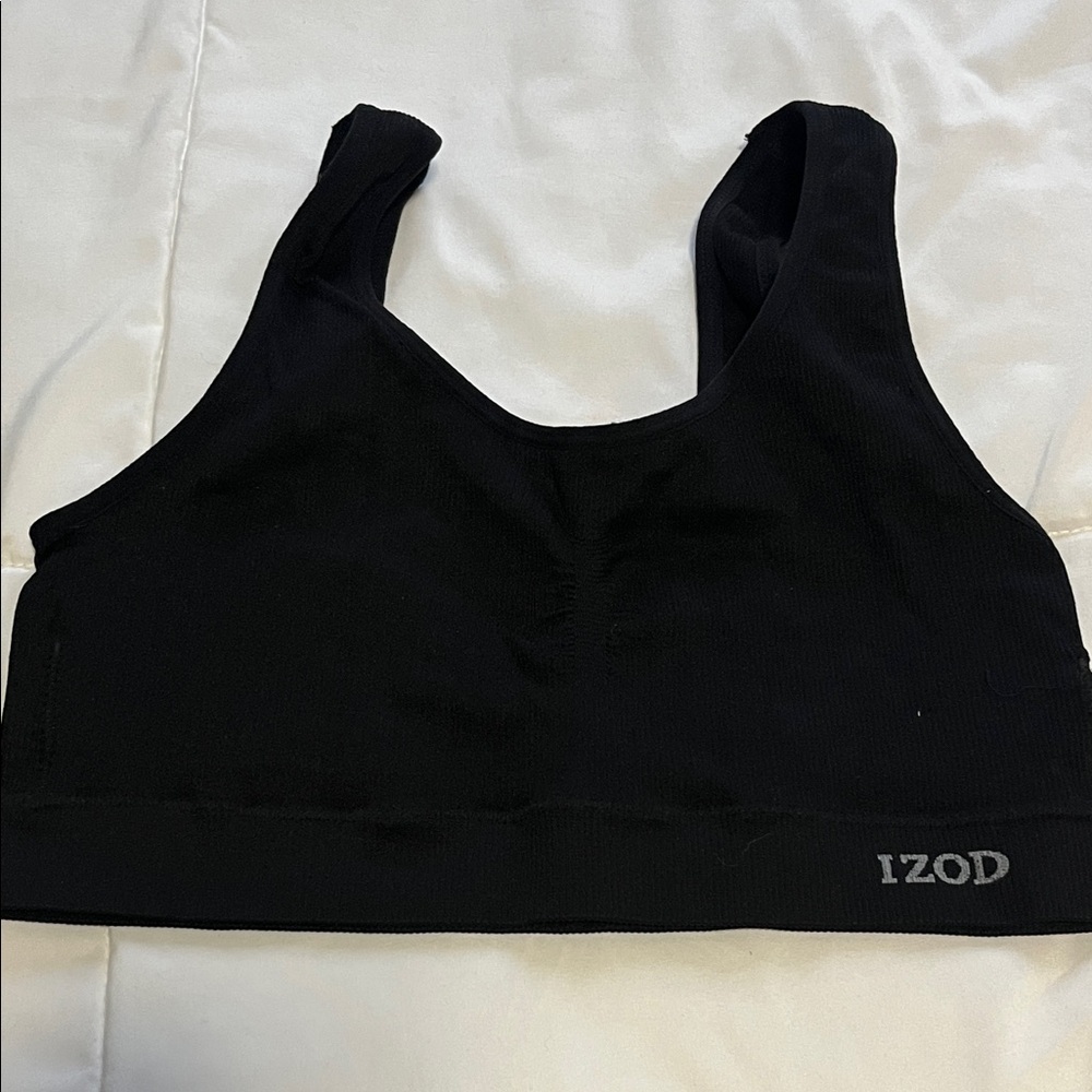 IZOD Black Athletic Bra